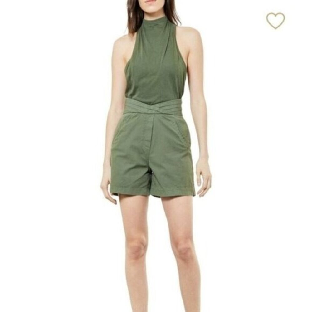 RtA Ellena super high waisted military shorts 28
